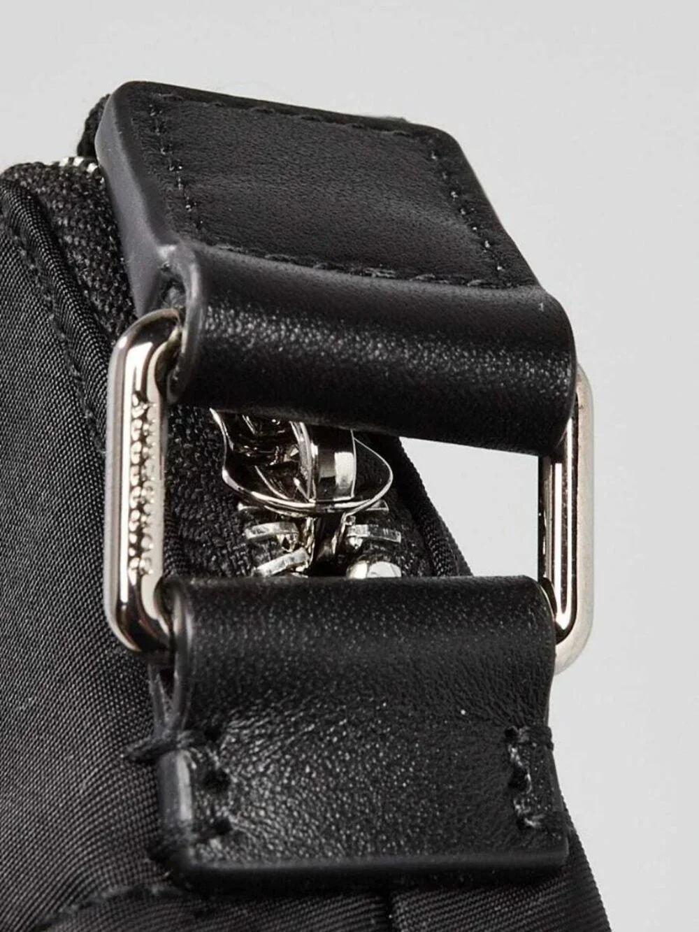 Burberry Black Nylon Logo Print Small Shoulder Bag - Picture 5 of 12